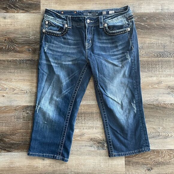 Miss Me Easy Crop Jeans Size 31 - Picture 1 of 10